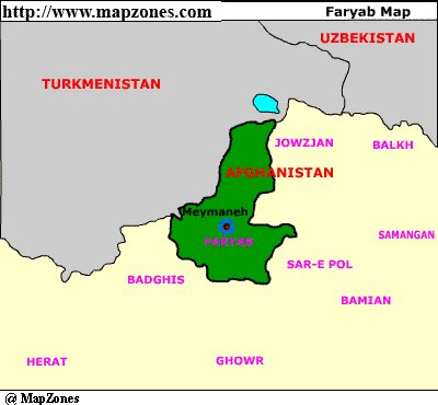 Map of Faryab