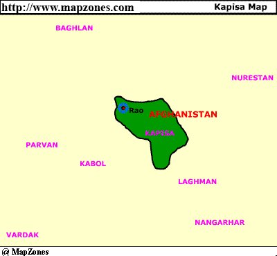 Map of Kapisa