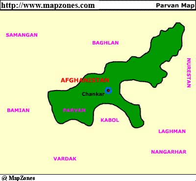 Map of Parvan