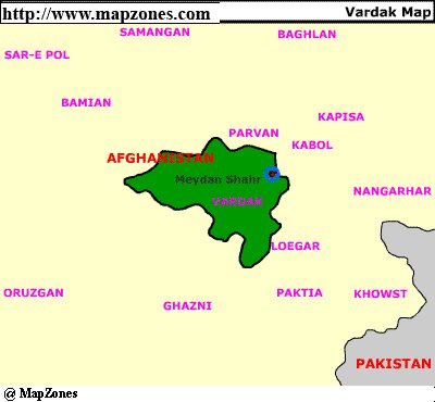Map of Vardak