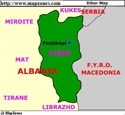 Map of Diber