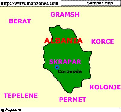 Map of Skrapar