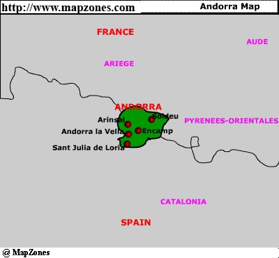 Map of Andorra