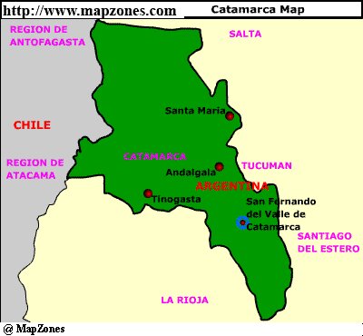 Map of Catamarca