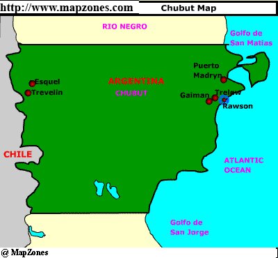 Map of Chubut