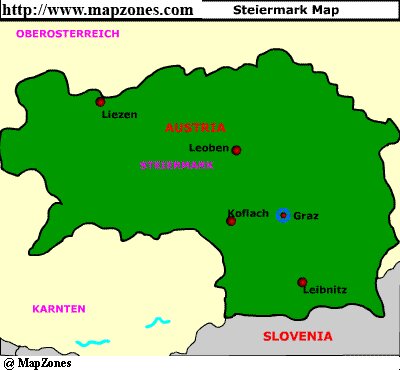 Map of Steiermark