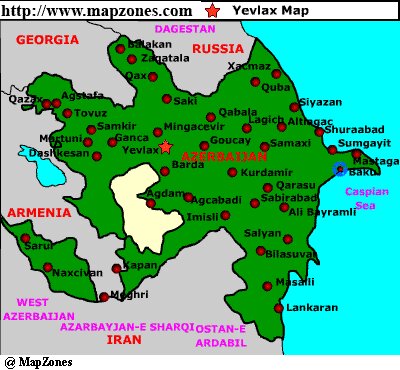 Map of Yevlax