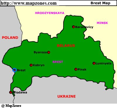 Map of Brest