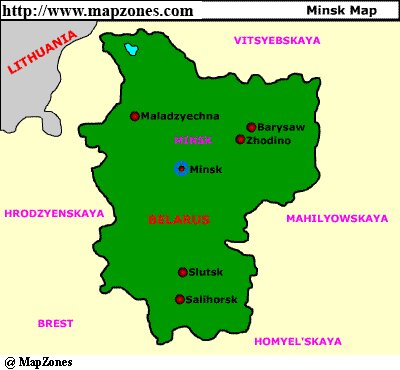 Map of Minsk