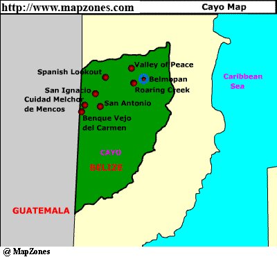 Map of Cayo