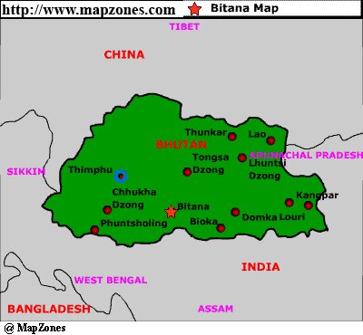 Map of Bitana