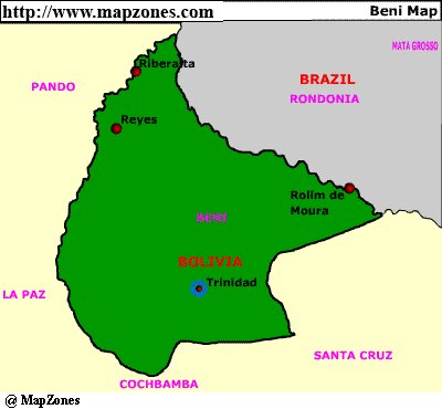 Map of Beni