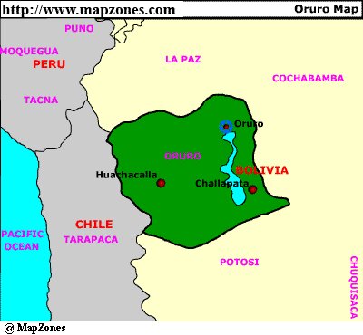 Map of Oruro