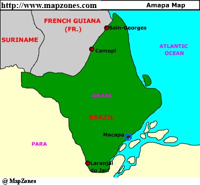 Map of Amapa