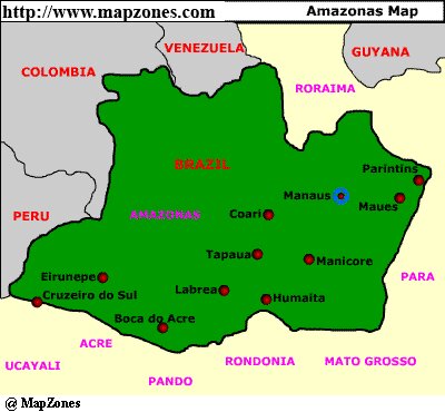 Map of Amazonas