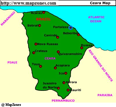 Map of Ceara