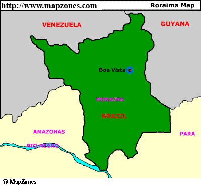 Map of Roraima