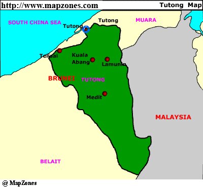 Map of Tutong
