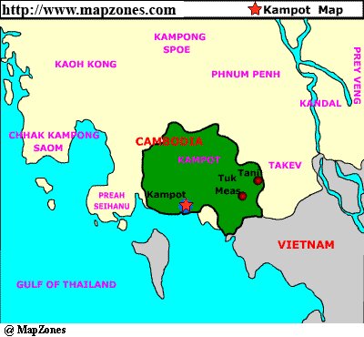 Map of Kampot