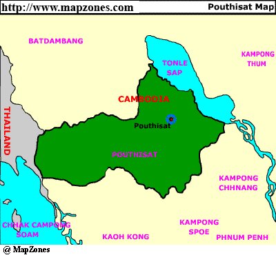 Map of Pouthisat