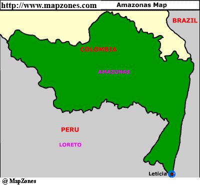 Map of Amazonas