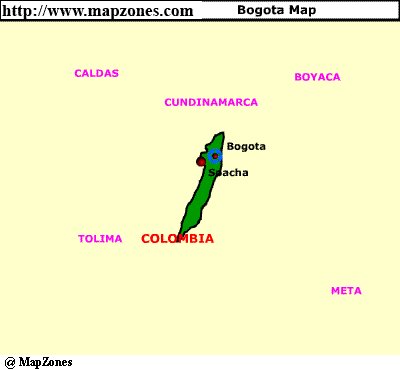 Map of Bogota
