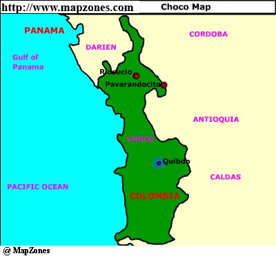 Map of Choco