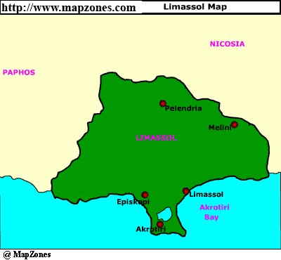 Map of Limassol