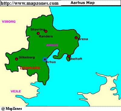 Map of Aarhus