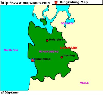 Map of Ringkobing