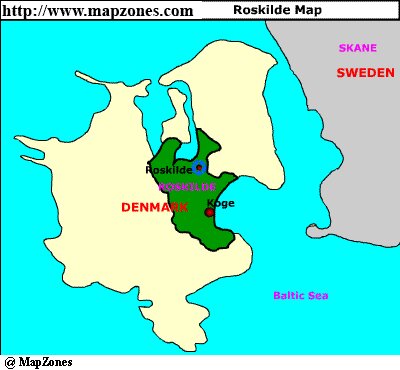 Map of Roskilde