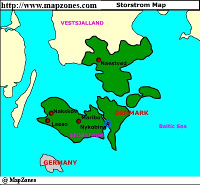 Map of Storstrom