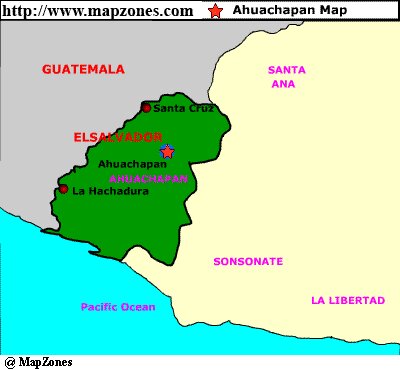 Map of Ahuachapan_city