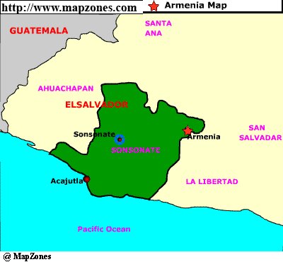 Map of Armenia