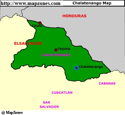 Map of Chalatenango