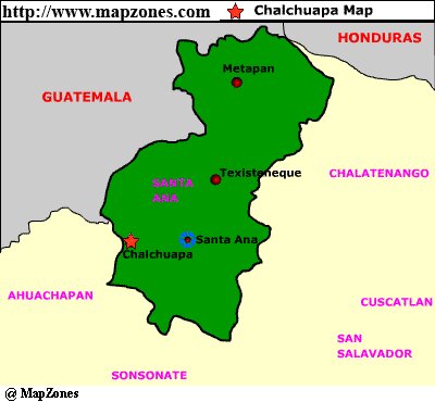 Map of Chalchuapa