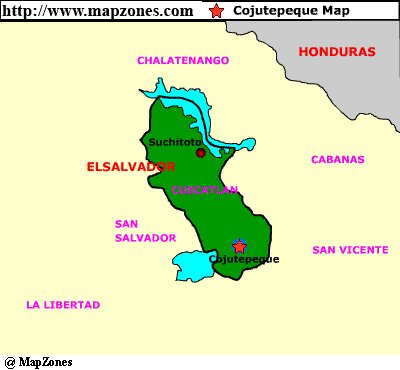 Map of Cojutepeque