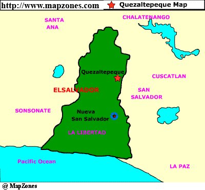 Map of Quezaltepeque