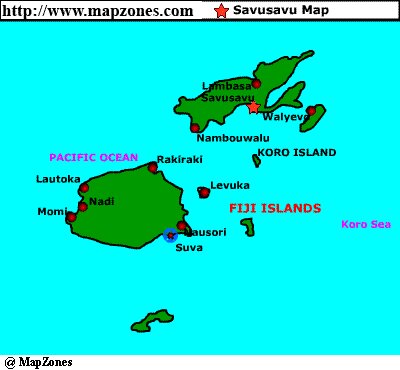 Map of Savusavu