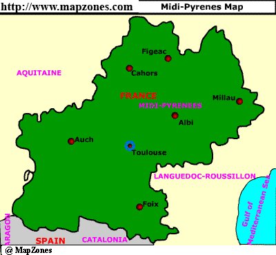 Map of Midi_pyrenees