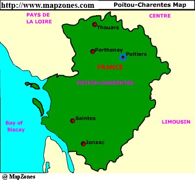 Map of Poitou_charentes