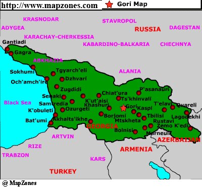 Map of Gori