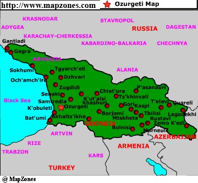 Map of Ozurgeti