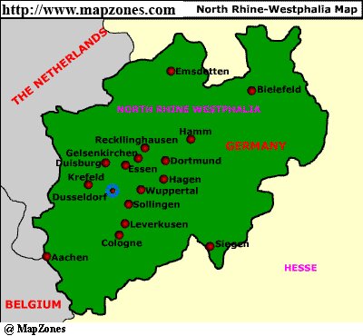 Map of North_rhine_westphalia