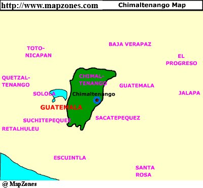 Map of Chimaltenango