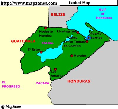 Map of Izabal