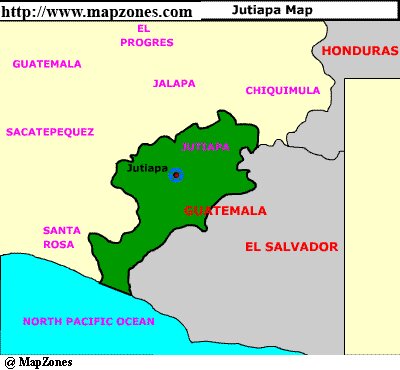 Map of Jutiapa
