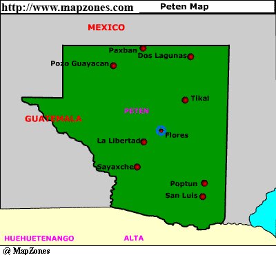 Map of Peten