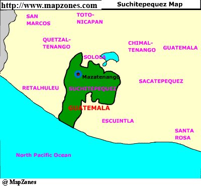 Map of Suchitepequez