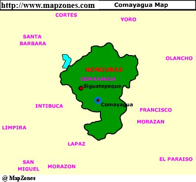 Map of Comayagua
